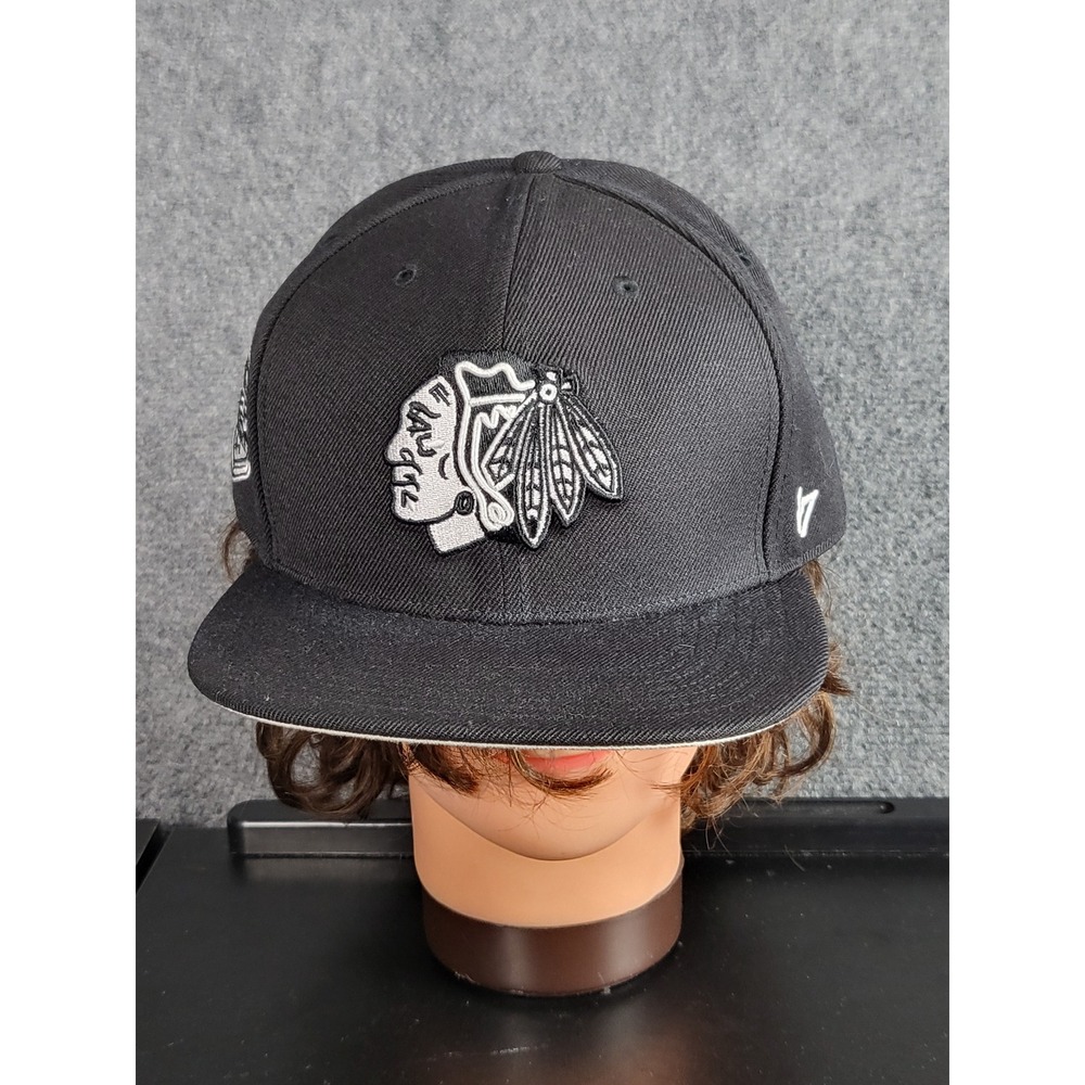 '47 Brand Chicago Blackhawks NHL Hat Western‎ Conference Snapback Black Hockey